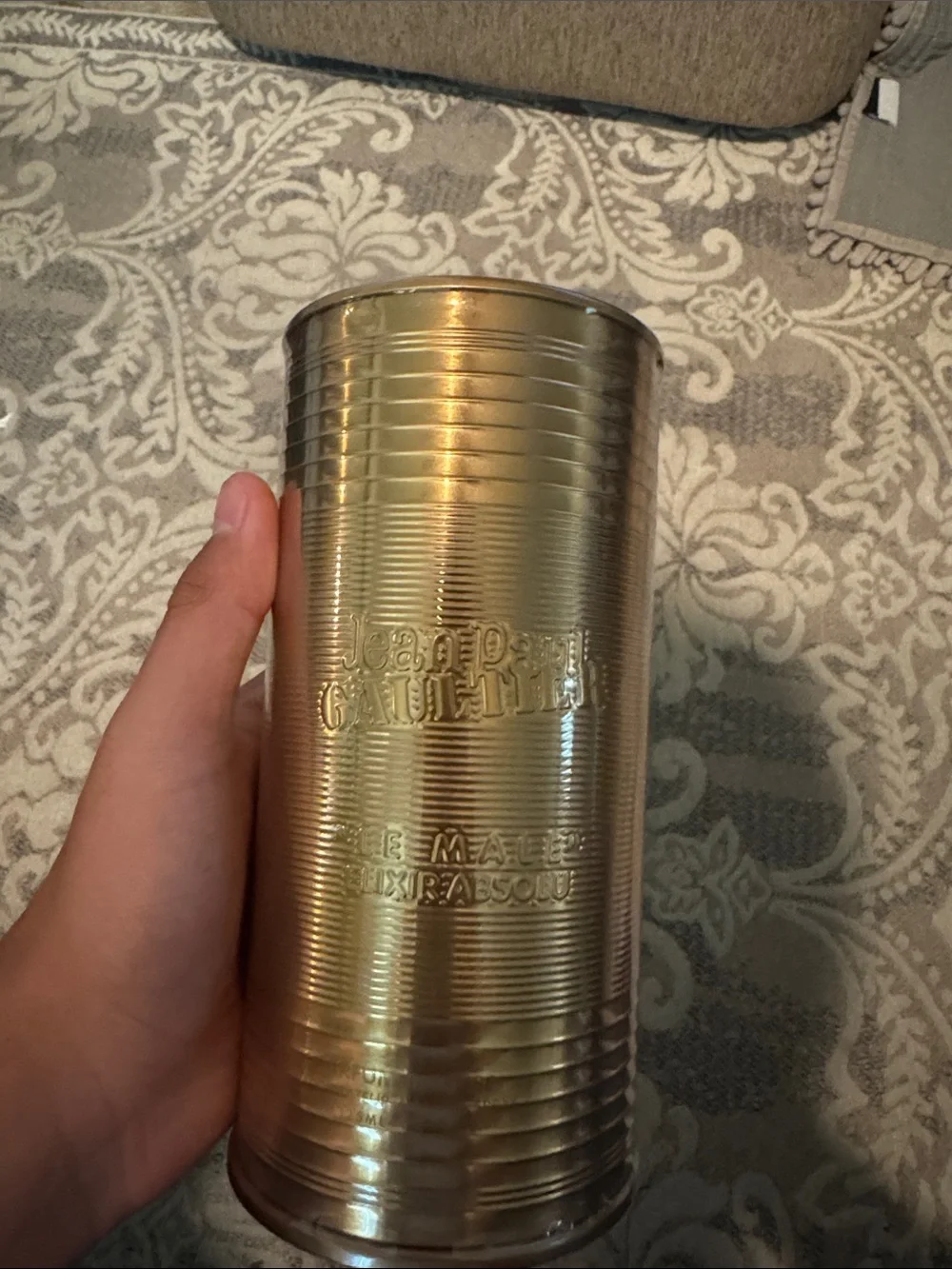 Jean Paul Gaultier Gold Metallic Decorative Canister